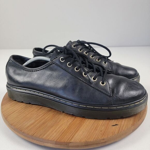 Doc Dr Martens Black Leather Shoes Mens Shoe Size 12 Farrell Lace Up - Picture 1 of 13